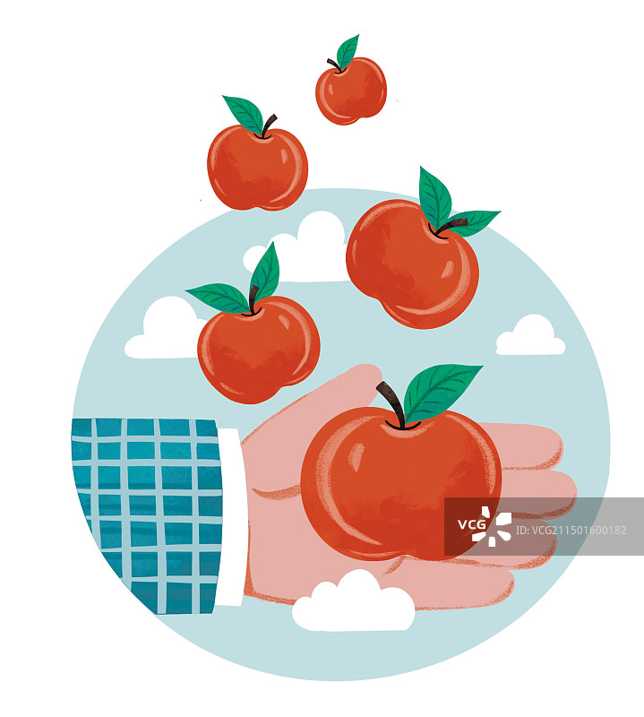 彩色卡通插画健康生活烹饪厨师蔬菜绿色素食西红柿火锅美食饮食扁平风图片素材