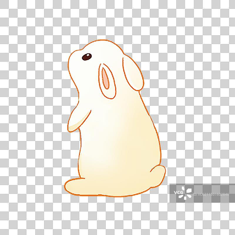 奔跑的兔子 玉兔元素图片素材