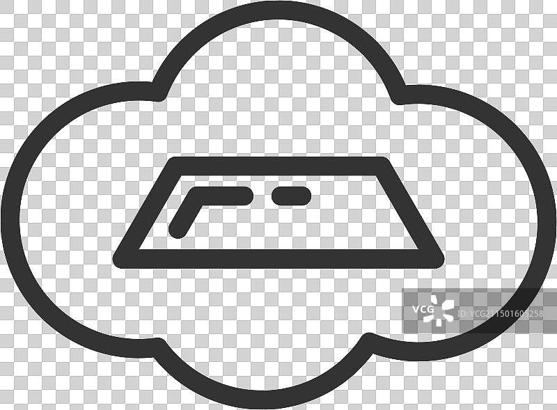 带金条元宝的云朵图片素材