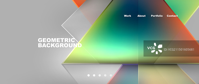 渐变三角形几何最小壁纸图片素材