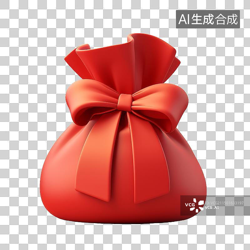 【AI数字艺术】红色福袋图片素材