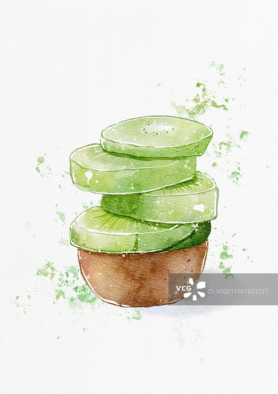 水彩 水果 包装 插画图片素材