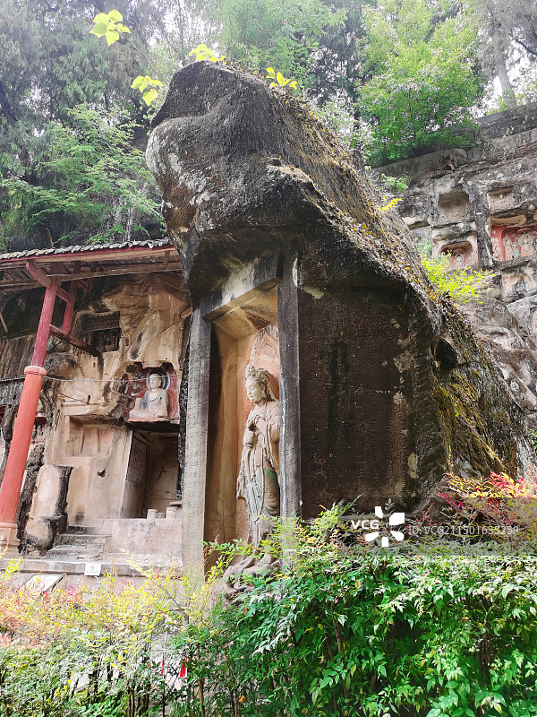 巴中南龛山景区图片素材
