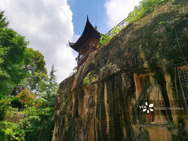 巴中南龛山景区图片素材