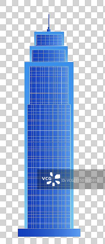 新疆中天广场发光渐变科技炫酷商务地标旅游矢量城市图片素材