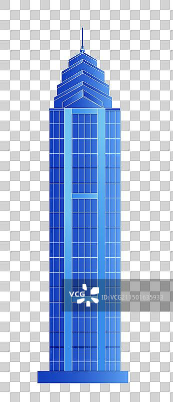 新疆中天广场发光渐变科技炫酷商务地标旅游矢量城市图片素材