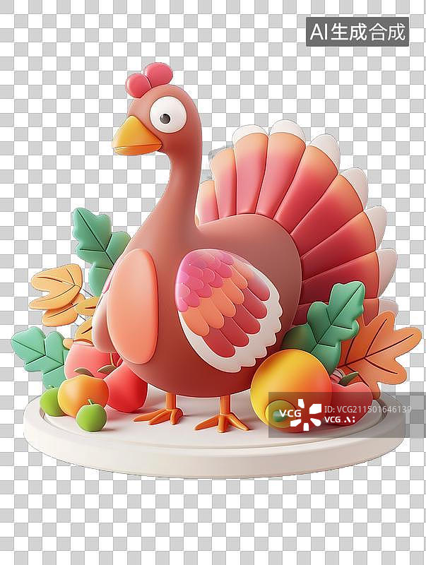 【AI数字艺术】火鸡图片素材