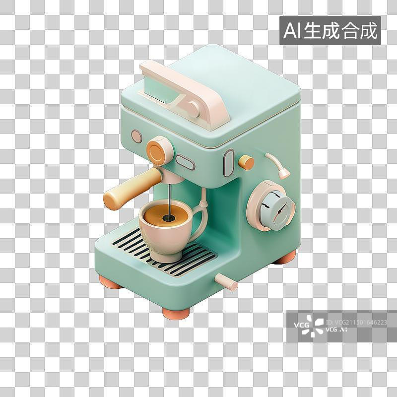 【AI数字艺术】咖啡机图片素材