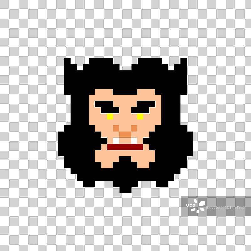 像素风格狼人图片素材