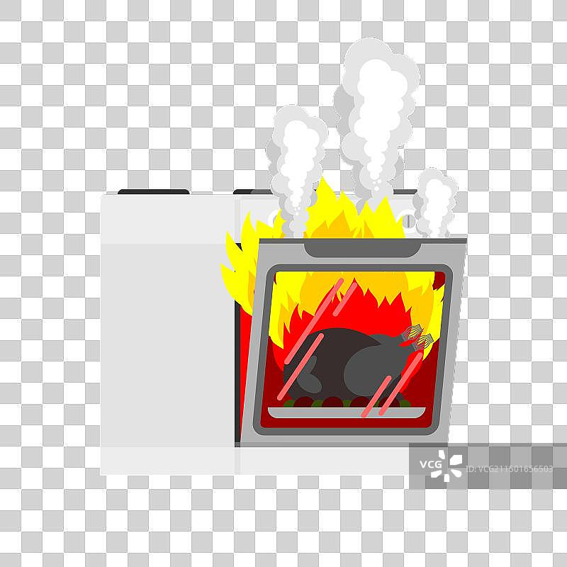 烤箱烤焦的火鸡图片素材