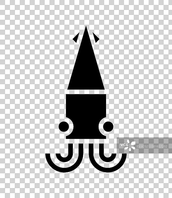 鱿鱼logo概念设计图片素材