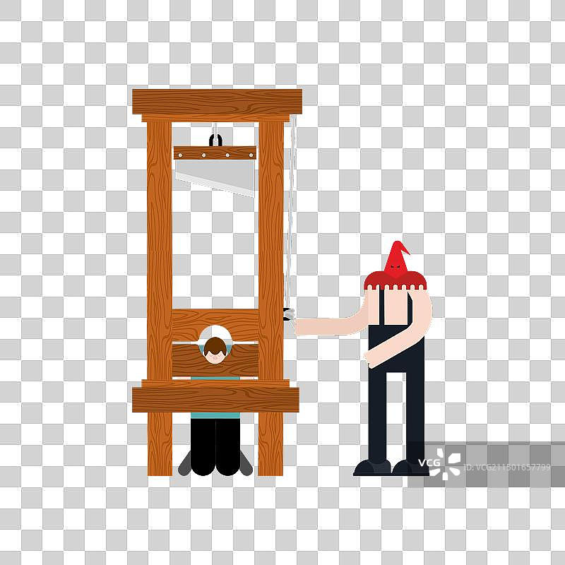 断头台和刽子手图片素材