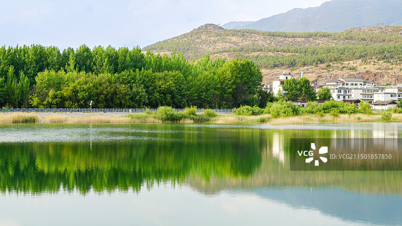 云南丽江清溪水库自然风光图片素材