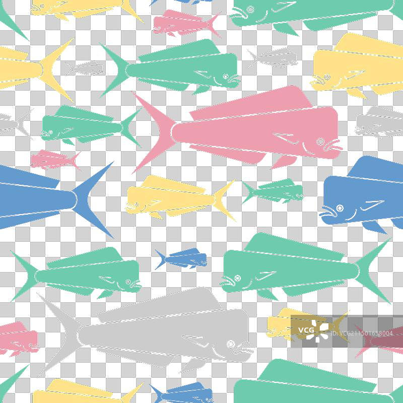 海豚鱼图案背景图片素材