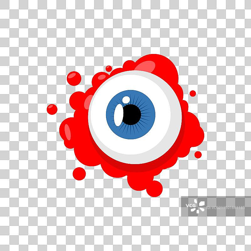 眼球眼睛和血液万圣节图片素材