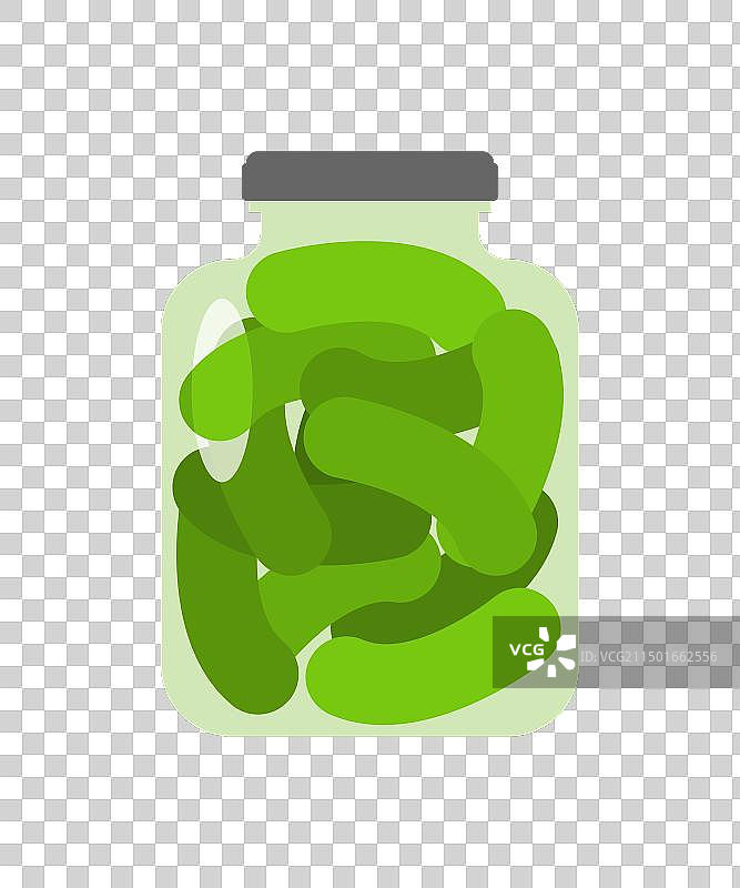 罐装腌黄瓜卡通图片素材