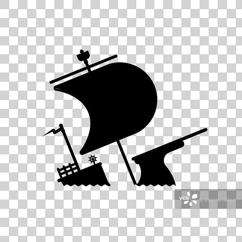 沉船图标符号图片素材