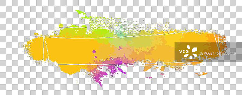 手绘彩色墨迹图片素材