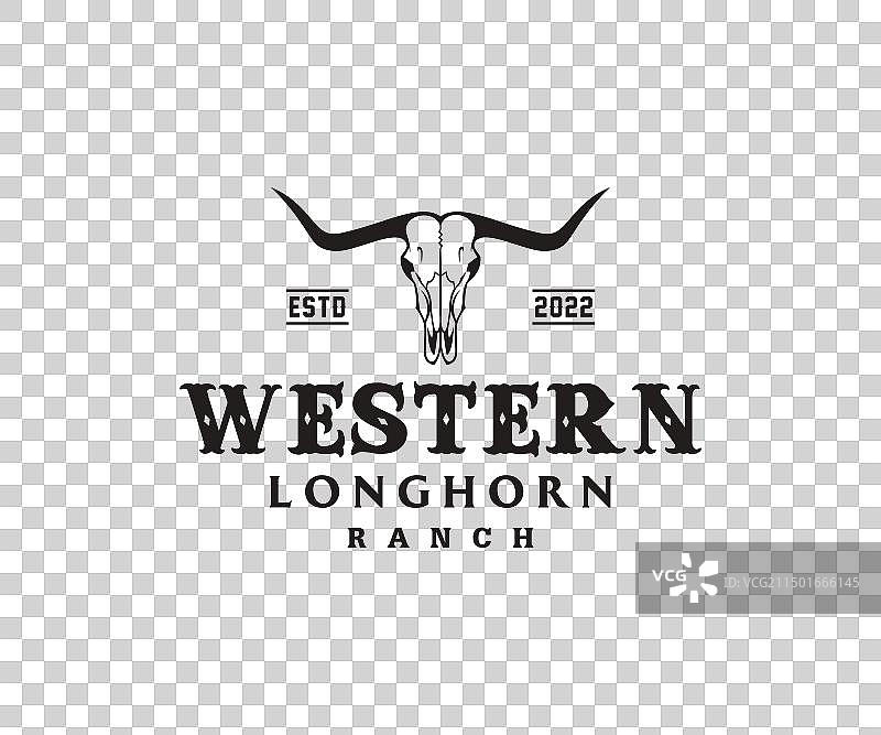 牛头骨Logo设计图片素材