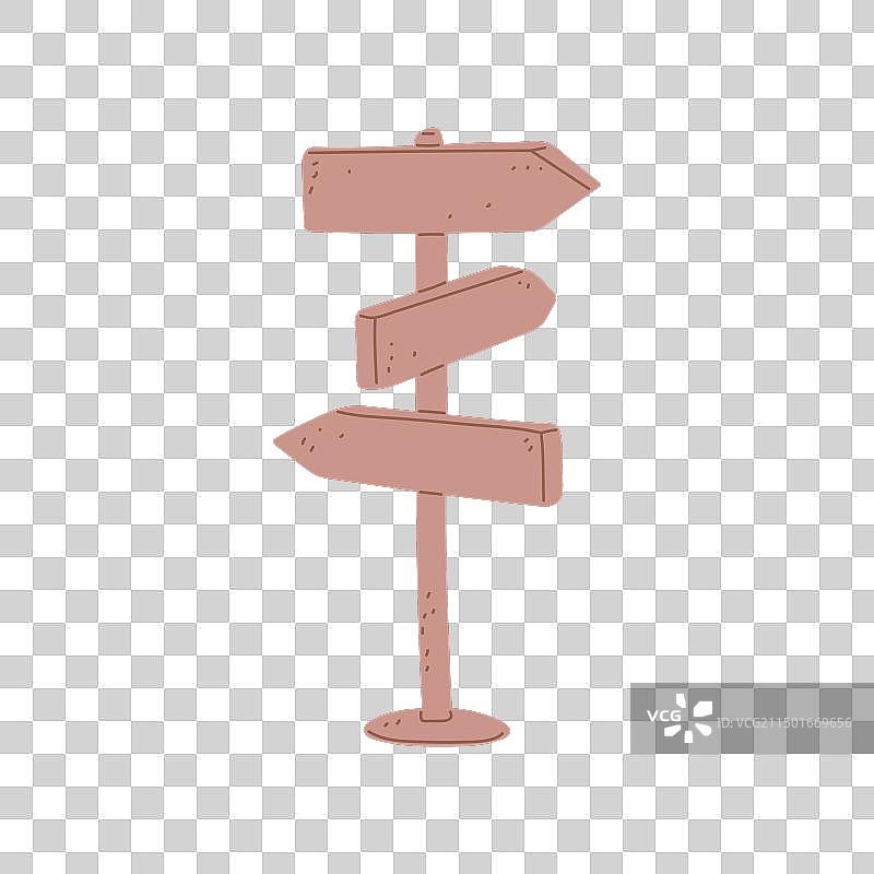 木制方向指示牌图片素材