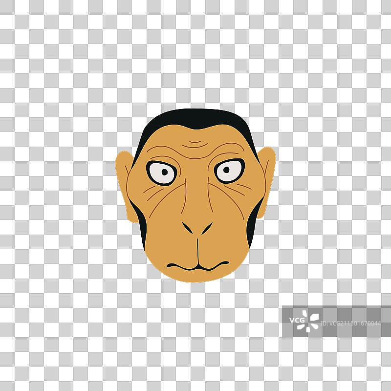 扁平风格的传统日本歌舞伎面具图片素材