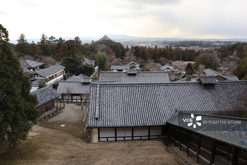 日本东大寺内外景图片素材