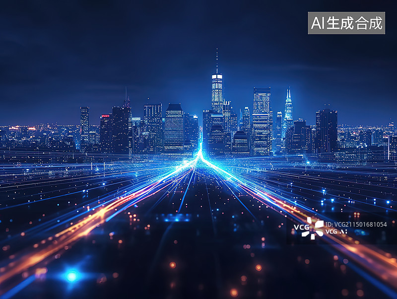 【AI数字艺术】城市道路图片素材