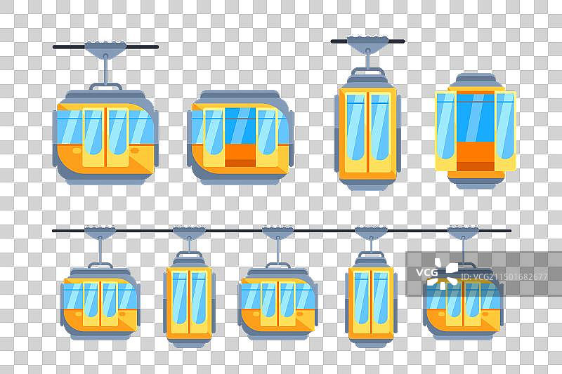 缆索铁路缆车滑雪缆车度假村图片素材