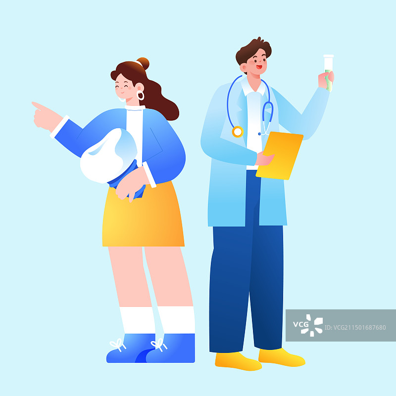 卡通医疗牙科牙医牙齿健康矫正洗牙种植牙蛀牙洁牙口腔护理医师医美医院诊所医生医疗健康背景渐变矢量插画图片素材