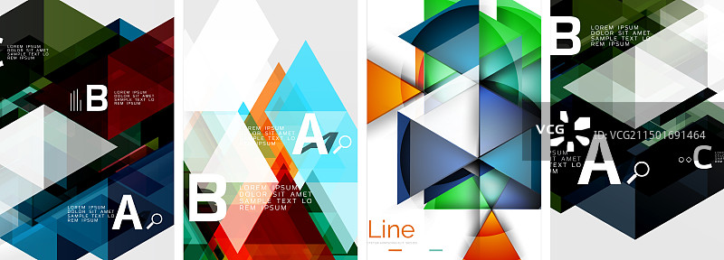 三角形图案海报背景图片素材