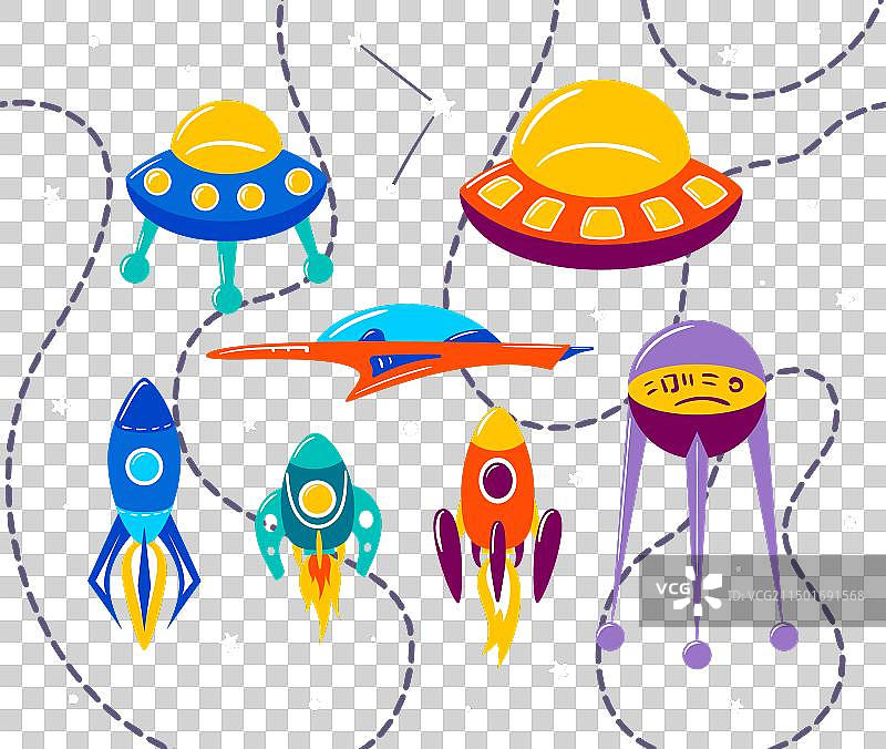 太空火箭星系图片素材