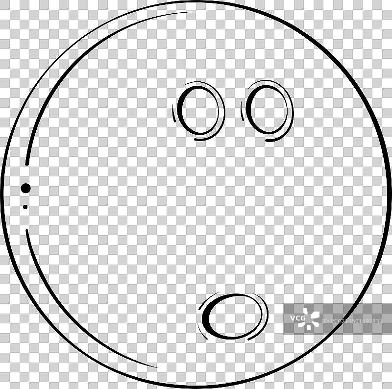 保龄球线条艺术图片素材