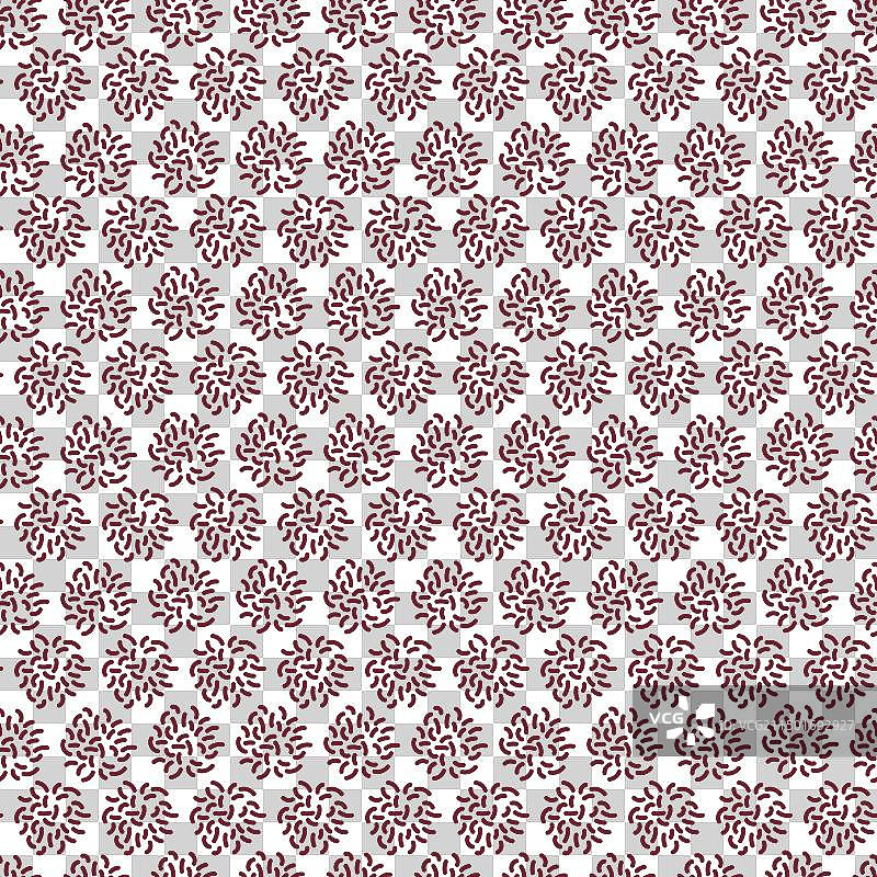 复古勃艮第红色花卉纹理无缝背景图片素材