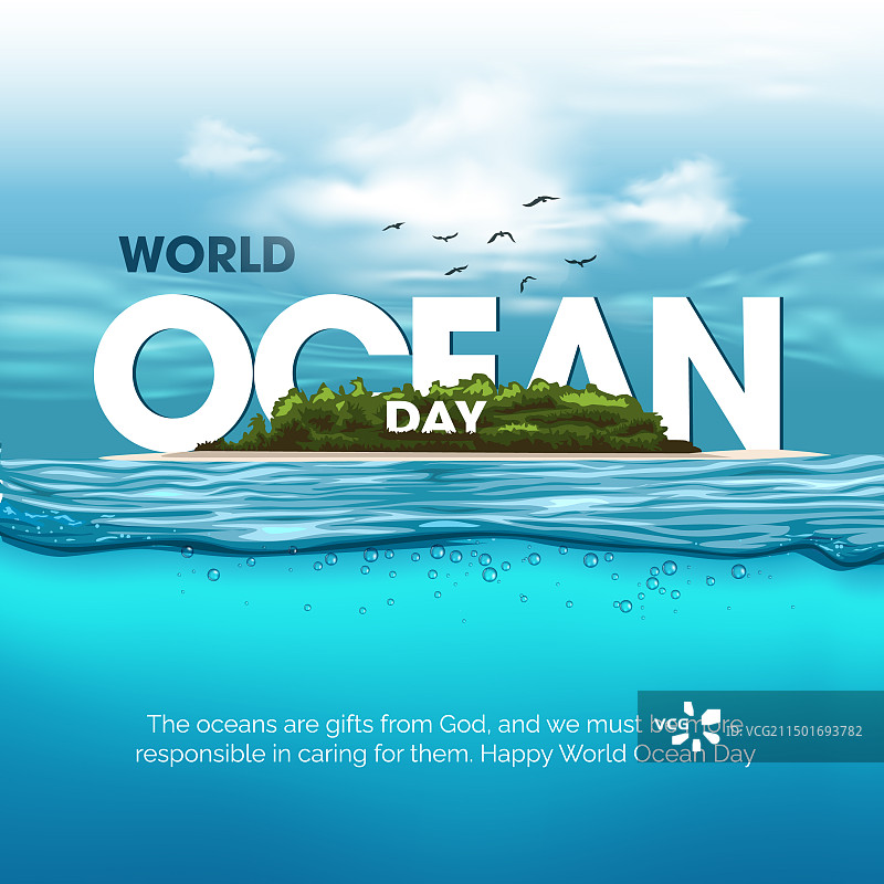 世界海洋日设计图片素材