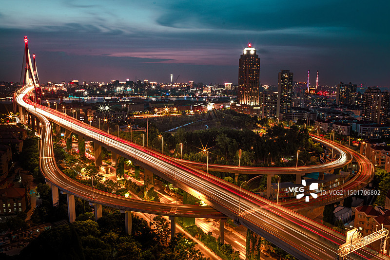 杨浦大桥图片素材