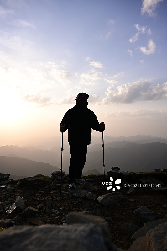 五台山大朝台徒步图片素材