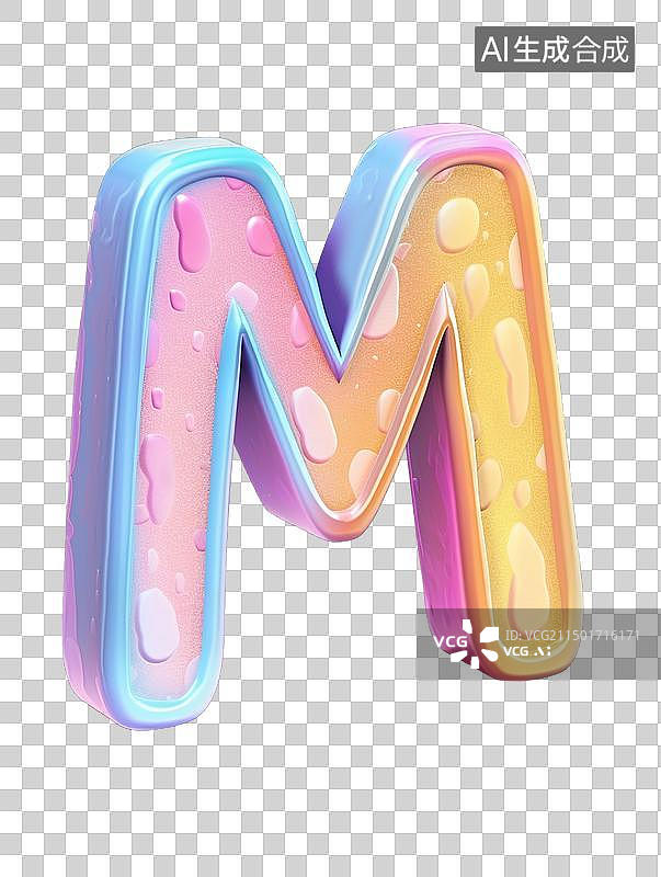 【AI数字艺术】字母M图片素材