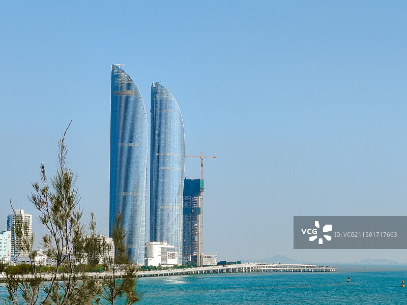 厦门海边的建筑图片素材