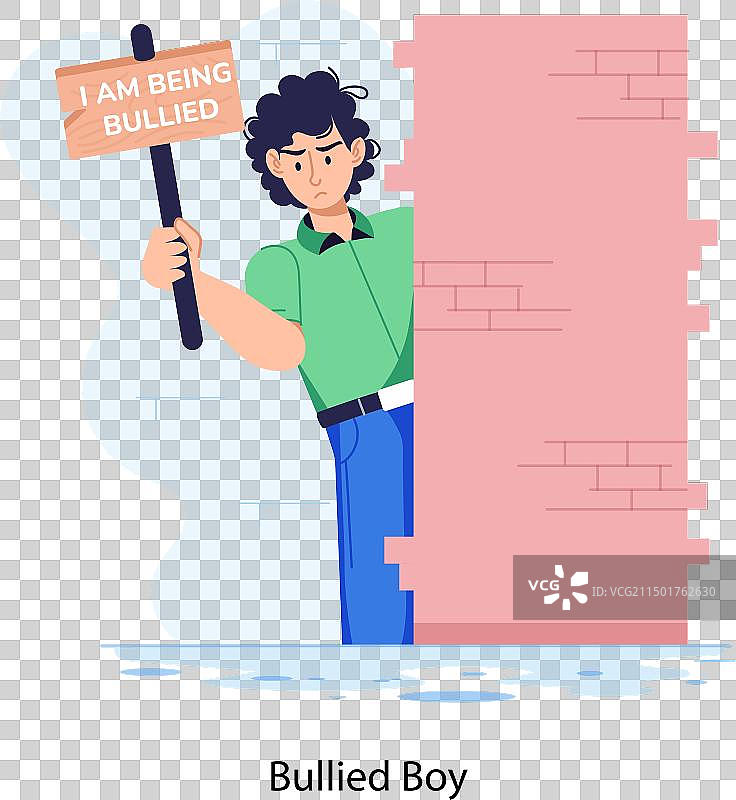 被欺负的男孩图片素材