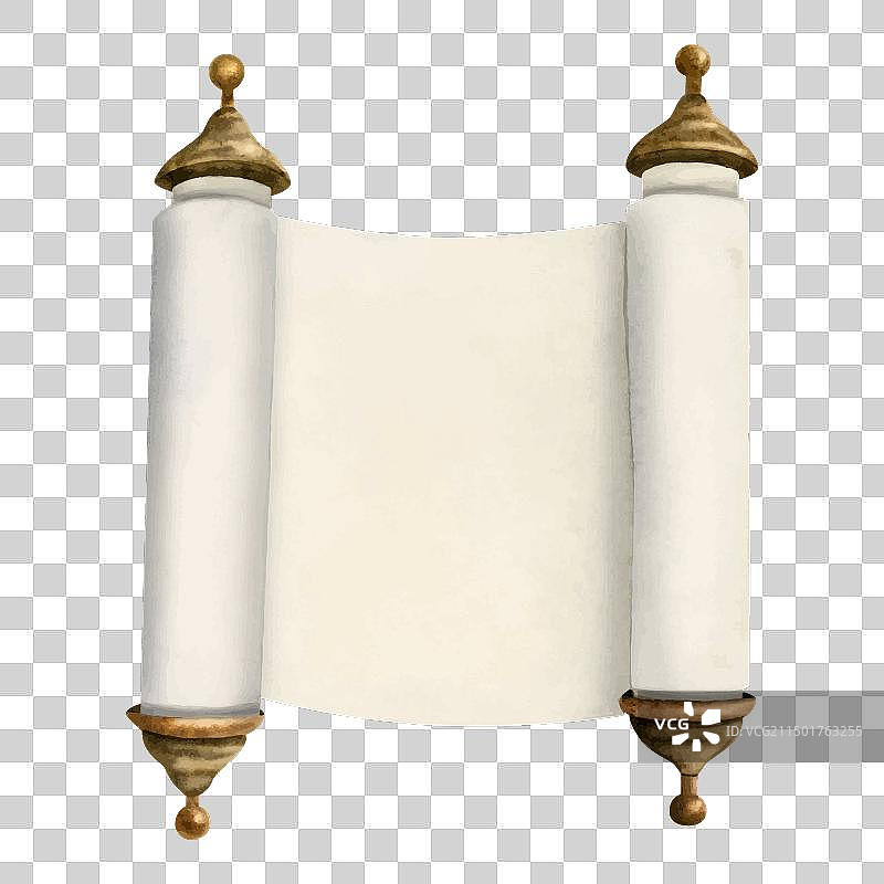 犹太节日打开的妥拉经卷模板图片素材