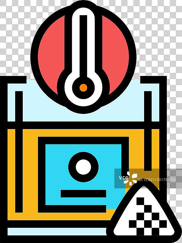 退烧药药房彩色图标图片素材