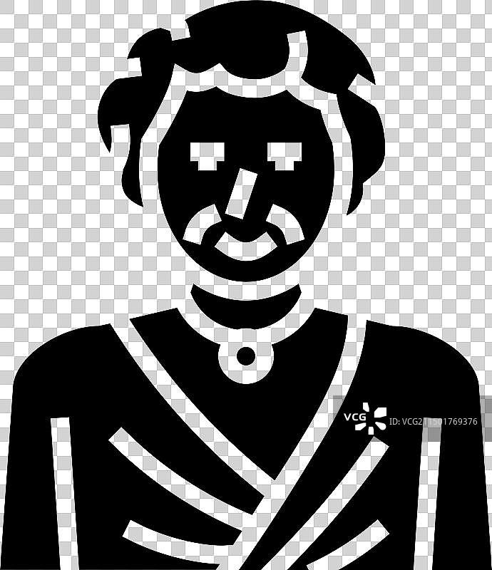 老年妇女标志符号图片素材