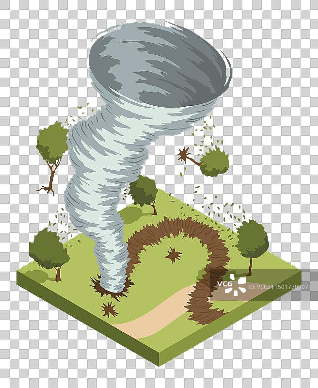 2.5D飓风旋风龙卷风台风图片素材