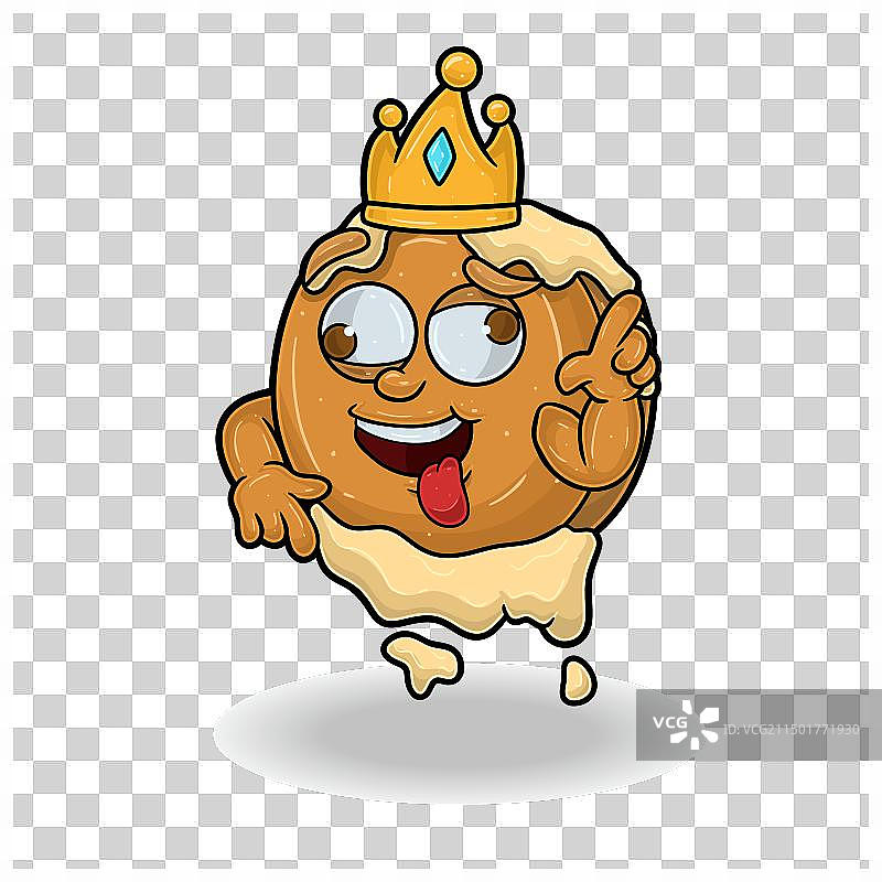 表情夸张的薄煎饼图片素材