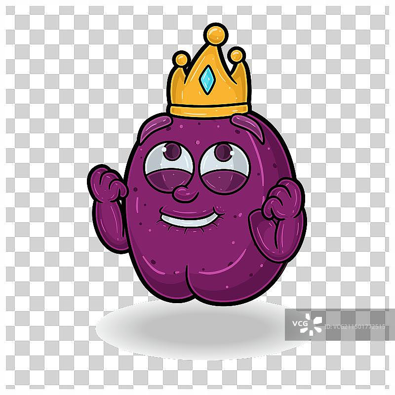 表情快乐的李子图片素材