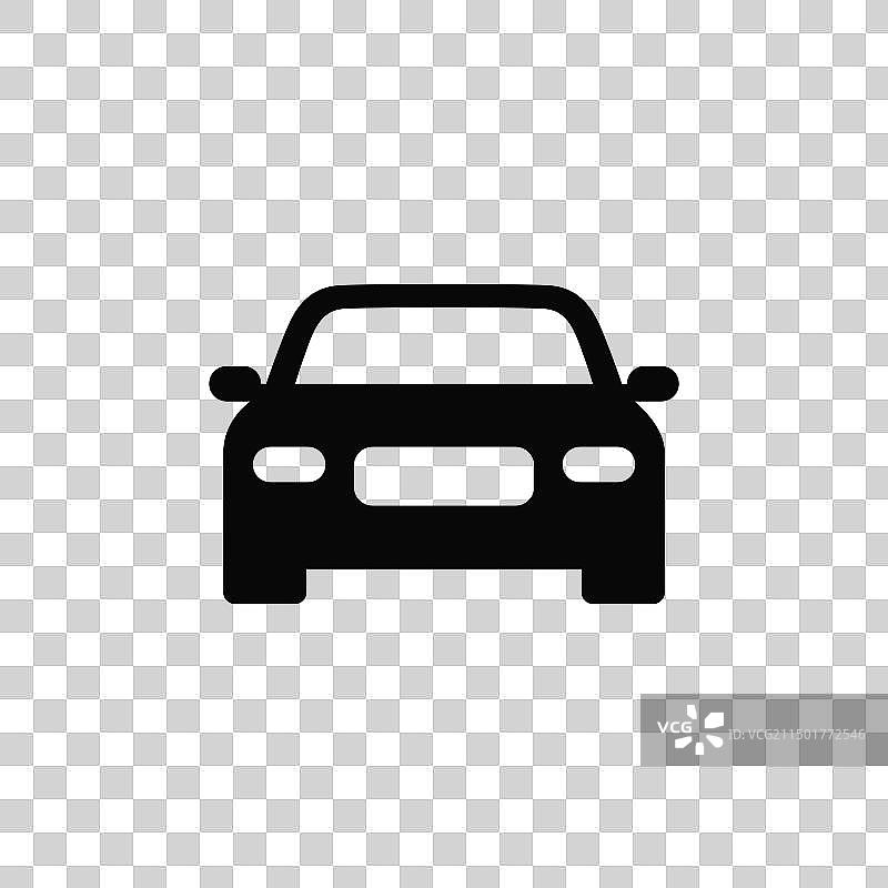 汽车轮廓正面视图图标图片素材