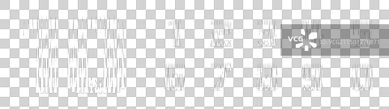 数字线条集合图片素材