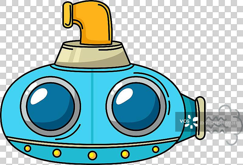 白色潜艇轮廓图片素材