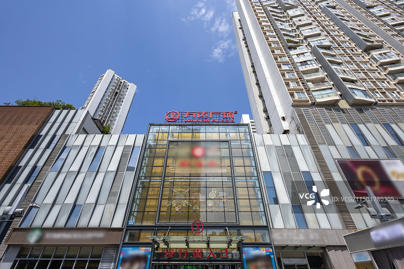 成都万达广场步行街图片素材