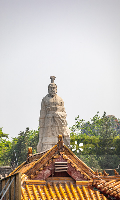 河南开封中国翰园人文始祖雕塑景点景观图片素材